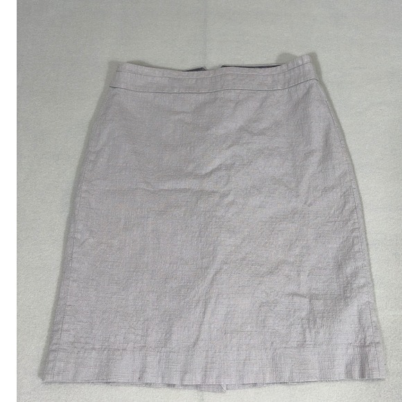 J.Crew Dresses & Skirts - J.Crew Womens Lavender Gray Textured Cotton Blend Pencil Skirt Size 4‎ RN 77388